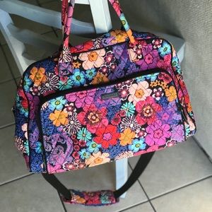 Vera Bradley Floral Fiesta Weekender Duffle